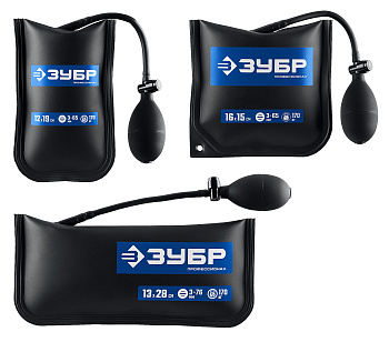 ЗУБР ПНЕВМОПОДУШКА набор 3шт: 12х19, 16х15, 13х28 см, 170кг, в чехле, универсальный пневмоклин/ монт