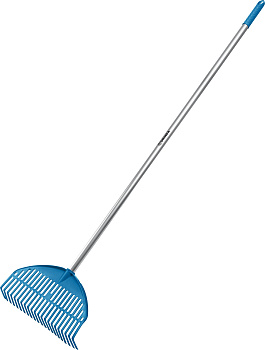 GRINDA PL-22 ALU, 430 х 40 х 1460 мм, 22 зубца, ударопрочный пластик, алюминиевый черенок, грабли ве