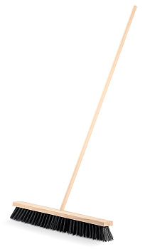 GRINDA EURO буковая колодка 60см, шлифованный черенок из берёзы 120см (d22мм) щетина 70мм, 5-рядная,