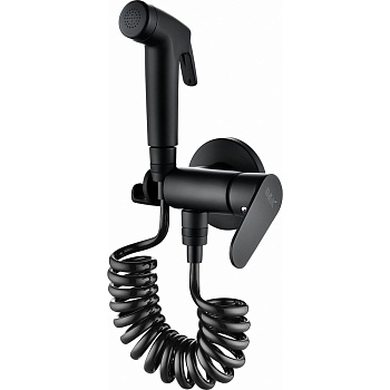 Смеситель с гигиеническим душем D&K встраиваемый, черный матовый DA1394585