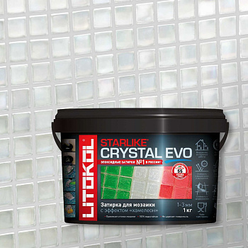 Эпоксидный состав для укладки и затирки мозаики LITOKOL STARLIKE EVO S.700 CRYSTAL 485460002