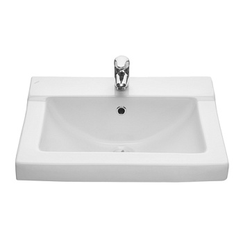 Умывальник Santeri Орион 57 белый (с переливом, без пьедестала)