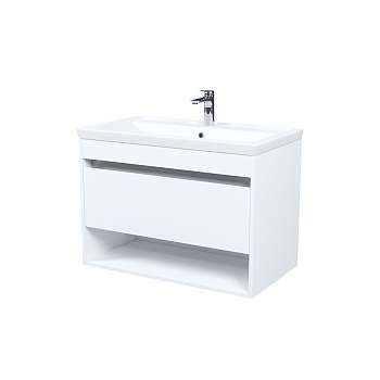 Тумба с умывальником, подвесная, с нишей, 80 см, белый, Zodiac X, IDDIS, ZDX80WNi95K подходит умыв.