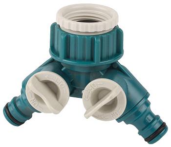 RACO ORIGINAL, 3/4″ - 1″, двухканальный, с внутренней резьбой, из ABS пластика, поливочный распредел