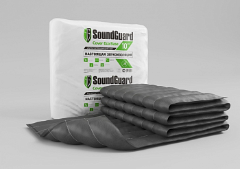 Звукоизоляционный мат SoundGuard Cover Eco Base 5000х1140х10 мм (5,7 м2 в уп)