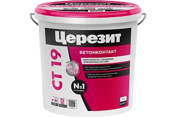 Грунтовка-бетонконтакт адгезионная Церезит СТ 19 5кг