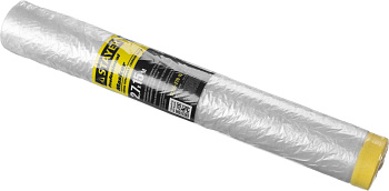 Защитная пленка STAYER PROFESSIONAL с клейкой лентой МАСКЕР HDPE 9мкм, 2,7х15м 12255-270-15