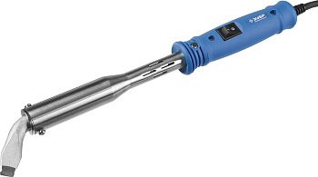 ЗУБР Ceramic PRO, 200 Вт, клин, высокомощный электропаяльник с пластиковой рукояткой, Профессионал (