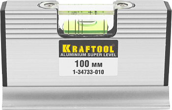 KRAFTOOL ACU-VIEW, 4 в 1, 100 мм, компактный уровень для горизонтальных измерений и уклонов (1-34733
