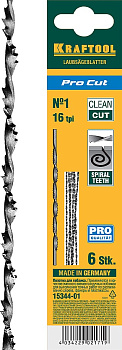 KRAFTOOL Pro Cut, 130 мм, 6 шт, спиральные полотна для лобзика (15344-01)