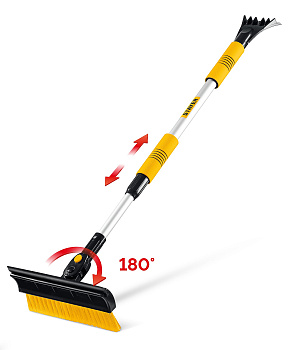 Автомобильная щетка-сметка STAYER 980-1450 мм 61042-145