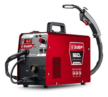 ЗУБР RED FORCE, MIG / MAG, FCAW, MMA, TIG, 160 А, полуавтомат сварочный, с газом / без газа, горелка