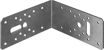 ЗУБР УК-2.5, 65 x 145 x 145 x 2.5 мм, цинк, крепежный уголок (31012-145)