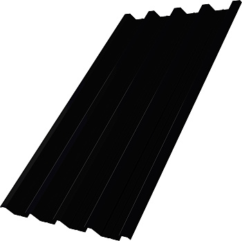 Профнастил Н60R в01 Grand Line 0,5 Velur RAL 9005 черный