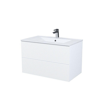 Тумба с умывальником, подвесная, 80 см, белый, Bild, IDDIS, BIL80W0i95K