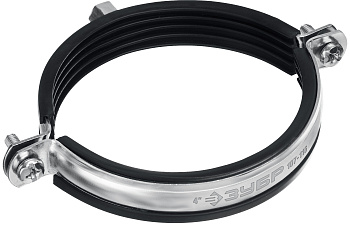 ЗУБР 4″, М8/М10, цинк, 10 шт, трубный хомут с гайкой (37880-107-116)