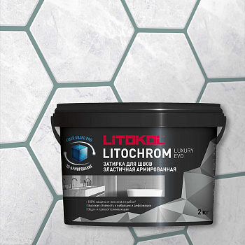 Затирочная смесь LITOKOL LITOCHROM LUXURY EVO LLE 385 нефрит 2 кг 500640002