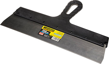 STAYER PROFlat, 350 мм, пластиковая ручка, нержавеющий фасадный шпатель, Professional (1008-35)