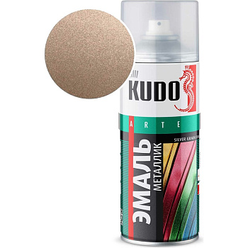 Эмаль металлик универсальная быстросохнущая KUDO SILVER GRAIN FINISH шоколад KU-1058