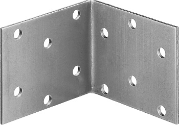 ЗУБР УКР-2.0, 50 x 60 x 60 x 2 мм, цинк, равносторонний крепежный уголок (310206-050-060)