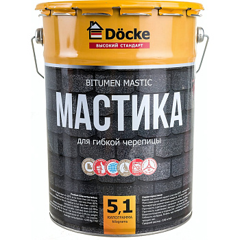 Мастика для гибкой черепицы DOCKE 5.1 кг ZRMC-1099