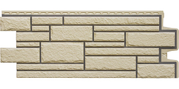 Фасадная панель Grand Line Камелот Design бежевый со швом RAL 7006