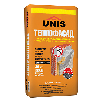 Универсальный клей UNIS ТЕПЛОФАСАД 25 кг 4607005182913