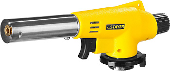 STAYER MaxTerm MG100 1300°C с пьезоподжигом, на баллон с цанговым соединением, Газовая горелка (5558