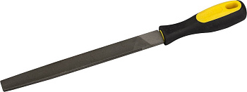 Напильник STAYER ″PROFI″ плоский, с двухкомпонентной рукояткой, № 1, 150мм