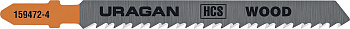 URAGAN T101B, T-хвост., HCS, шаг 2.5 мм, 75 мм, 2 шт, полотна для лобзика (159472-2.5)