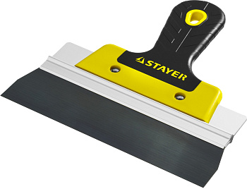 STAYER PROFlat, 200 мм, усиленная алюминиевая направляющая, двухкомпонентная ручка, анодированный, ф