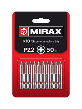 MIRAX PZ2, 50 мм, 10 шт, биты (26273-2-50-10)
