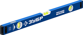 Магнитный усиленный уровень ЗУБР Профессионал-М 600 мм, с зеркальным глазком 34589-060_z01