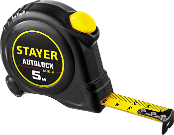 Рулетка Stayer AutoLock 5м / 19мм с автостопом 2-34126-05-19_z02