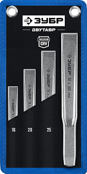 ЗУБР Двутавр, 4 шт, набор слесарных зубил по металлу, Профессионал (2104-H4)