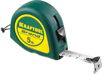 Рулетка KRAFTOOL GRAND 5м/19мм 34022-05-19