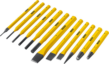 STAYER Hercules, 12 предметов, набор зубил и кернеров в пластиковом держателе, Professional (21077-H