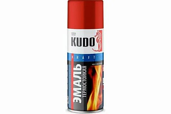 Эмаль термостойкая KUDO красная KU-5005