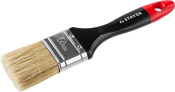 Плоская кисть STAYER Professional Universal светлая натуральная щетина, деревянная ручка, 50мм, 2" 0