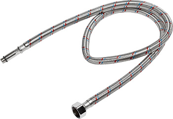 STAYER 1/2″, 1 м, гайка-штуцер, гибкая подводка с удлиненным штуцером для смесителей, Professional (