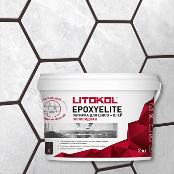 Эпоксидный состав для укладки и затирки LITOKOL EpoxyElite E.13 ТЁМНЫЙ ШОКОЛАД 2 кг 482350003
