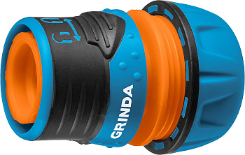 GRINDA TL-34, 3/4″, запирающим механизмом, пластиковый с TPR, для шланга, быстросъемный соединитель,