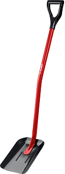 ЗУБР МАСТЕР 295х230х1200мм,полотно 1,5мм, закалено, стальной изогнутый черенок с рукояткой, совкова