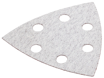 Треугольник шлиф. URAGAN ″Универсальный водостойкий с покрытием стеарата цинка″ 6 отв, P320, 93мм, 5