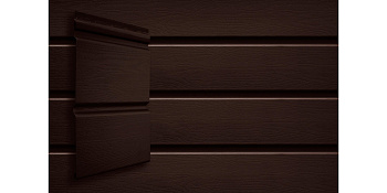 Сайдинг Double-брус Grand Line Acryl темный дуб (3,0м)