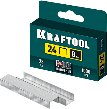 Скобы для плайера KRAFTOOL 8 мм, тип 24, 1000 шт. 31724-08
