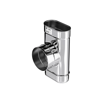 Тройник 90* КРАФТ Овал (316/0,5) 120х240 d130