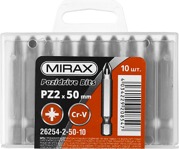 MIRAX PZ2, 50 мм, 10 шт, биты (26254-2-50-10)