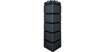 Угол Grand Line Клинкерный кирпич Design графит со швом RAL 9005