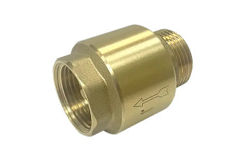 Клапан обратный UNIPUMP магистральный 1”, латунь, резьба НР х ВР